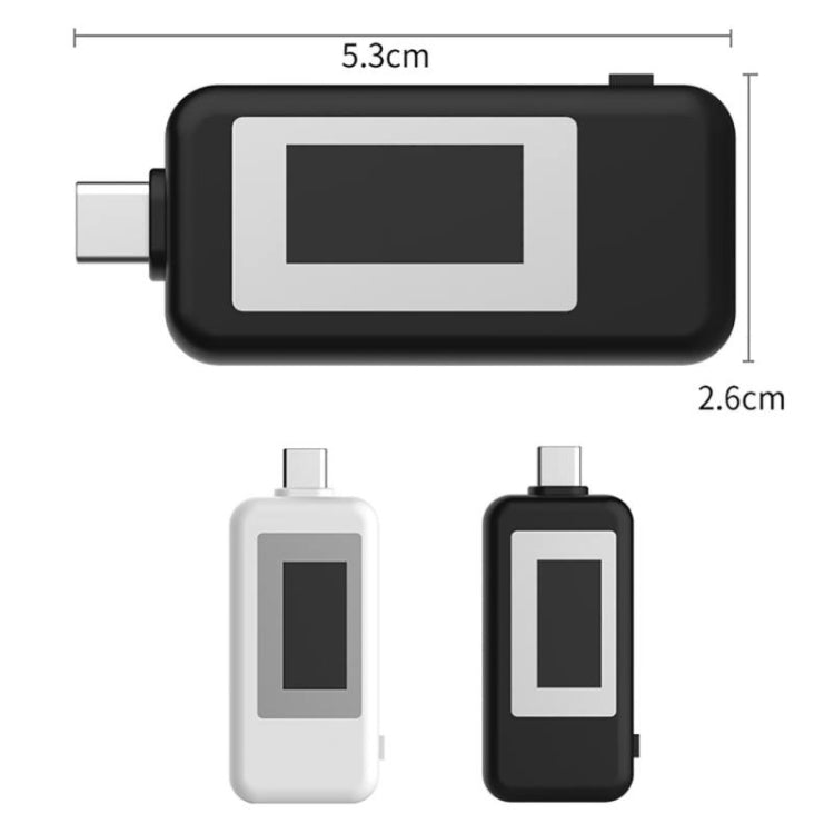 KEWEISI Multi-function Type-C / USB-C Tester Charger Detector Digital Voltmeter Ammeter Voltage Meters