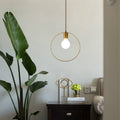 Simple Modern Aisle Copper Lamp, with 5W Three-color Light with 5W Three-color Light Chandelier