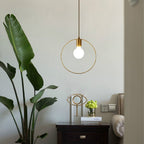Simple Modern Aisle Copper Lamp, with 5W Three-color Light with 5W Three-color Light Chandelier