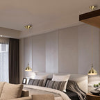 Chandelier Wall Lamp Full Copper Ceiling Plate Base Lighting Accessories, 12cm