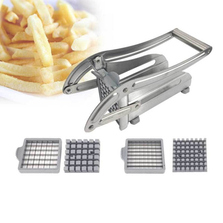 Stainless Steel Manual French Fries Slicer Potato Chipper Chip Cutter Chopper Maker, Potato Cutter 2 Potato Cutter 2