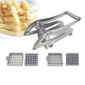 Stainless Steel Manual French Fries Slicer Potato Chipper Chip Cutter Chopper Maker, Potato Cutter 2 Potato Cutter 2