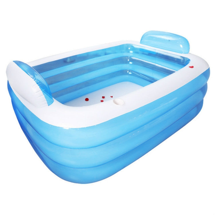 Three-layer Thickened Adult Insulated Inflatable Swimming Pool Baby Tub, 150 x 105 x 55cm, 180 x 140 x 60cm 150 x 105 x 55cm