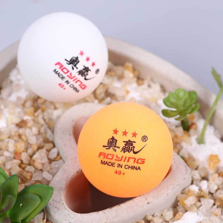 ROYING 10 PCS Professional ABS Table Tennis Training Ball, Diameter: 40mm, White 3Stars, Orange 3Stars – Durable Build, Easy to Use