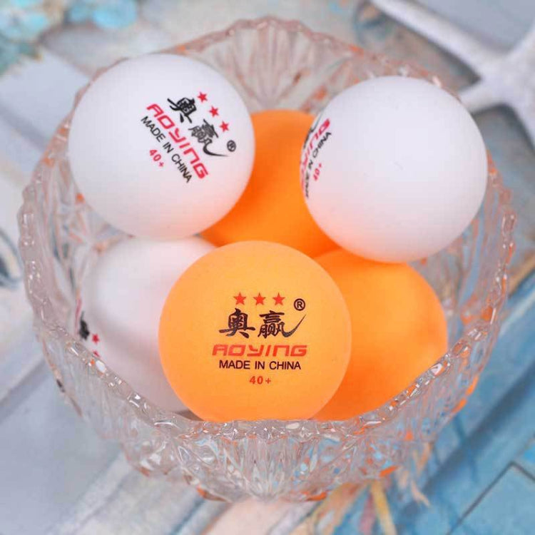 ROYING 10 PCS Professional ABS Table Tennis Training Ball, Diameter: 40mm, White 3Stars, Orange 3Stars – Durable Build, Easy to Use