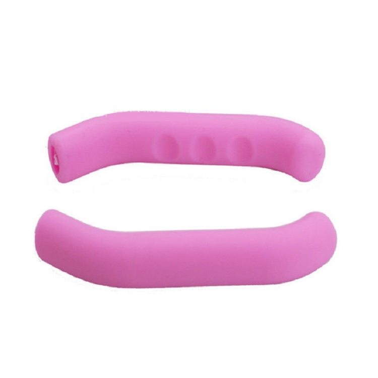 1 Pairs Bicycles Scooters Brake Protective Case Foot Support Cover Silicone Cover Pink
