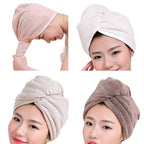 Womens Magic Quick Dry Bath Hair Drying Towel Cap Bathing Tool