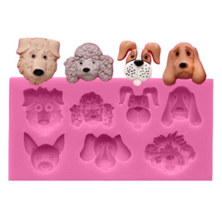 Dogs Shape Cartoon Silicone Fondant Cake Decorating Mold, Dogs Shape Dogs Shape