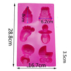 Silicone Baby Toys Shape Bakeware Mold Jelly Pudding Chocolate Cake Decoration, Random Color Delivery, Baby Toys Shape