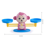 Monkey Balance Scale Toy Child Educational Math Toys, Monkey Pink