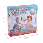 Monkey Balance Scale Toy Child Educational Math Toys, Monkey Pink