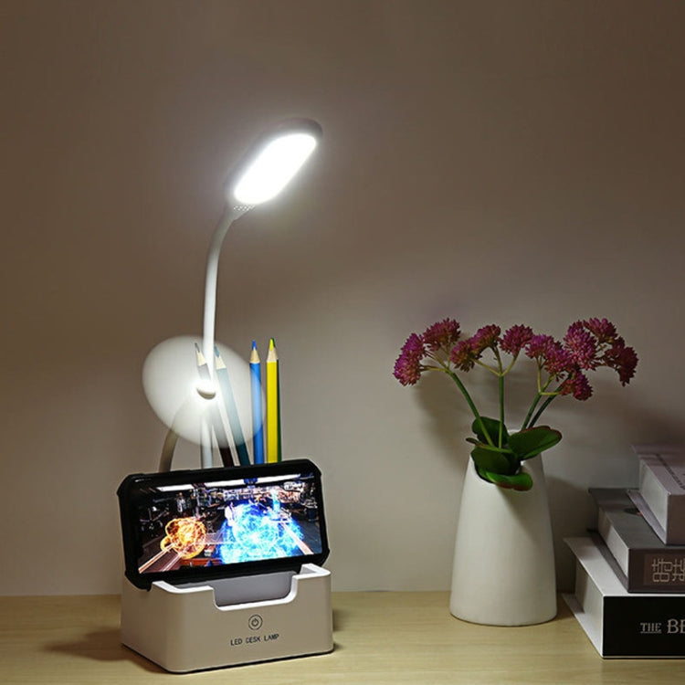 Student USB Charging Bedroom Touch LED Eye Protection Multifunctional Creative Desk Lamp, With Fan, Without Fan With Fan White