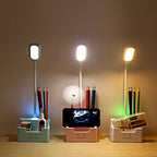 Student USB Charging Bedroom Touch LED Eye Protection Multifunctional Creative Desk Lamp, With Fan, Without Fan