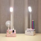 Student USB Charging Bedroom Touch LED Eye Protection Multifunctional Creative Desk Lamp, With Fan, Without Fan