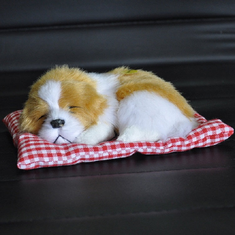Simulation Will Call the Sleeping Dog Ornaments Toy Creative Doll Children Gift Gold