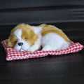 Simulation Will Call the Sleeping Dog Ornaments Toy Creative Doll Children Gift Gold