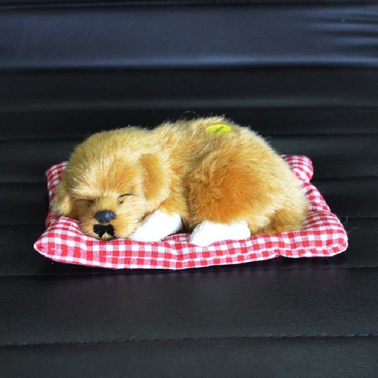 Simulation Will Call the Sleeping Dog Ornaments Toy Creative Doll Children Gift – Durable Build, Easy to Use Lemon Yellow