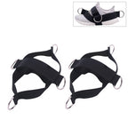 1 Pair Fitness Shoe Cover Pull Rope Fitness Equipment Straps, 1 Pair Pull Rope (Black) 1 Pair Pull Rope (Black)