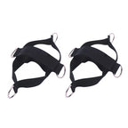 1 Pair Fitness Shoe Cover Pull Rope Fitness Equipment Straps, 1 Pair Pull Rope (Black)