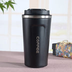 Smart Version Double Stainless steel 304 Coffee Mug Car Thermos Mug Travel Thermo Cup, 380ml Blue, 380ml Pink, 380ml White, 380ml Black, 380ml Green, 510ml White, 510ml Black, 510ml Green, 510ml Blue, 510ml Pink