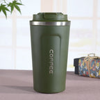 Smart Version Double Stainless steel 304 Coffee Mug Car Thermos Mug Travel Thermo Cup, 380ml Blue, 380ml Pink, 380ml White, 380ml Black, 380ml Green, 510ml White, 510ml Black, 510ml Green, 510ml Blue, 510ml Pink