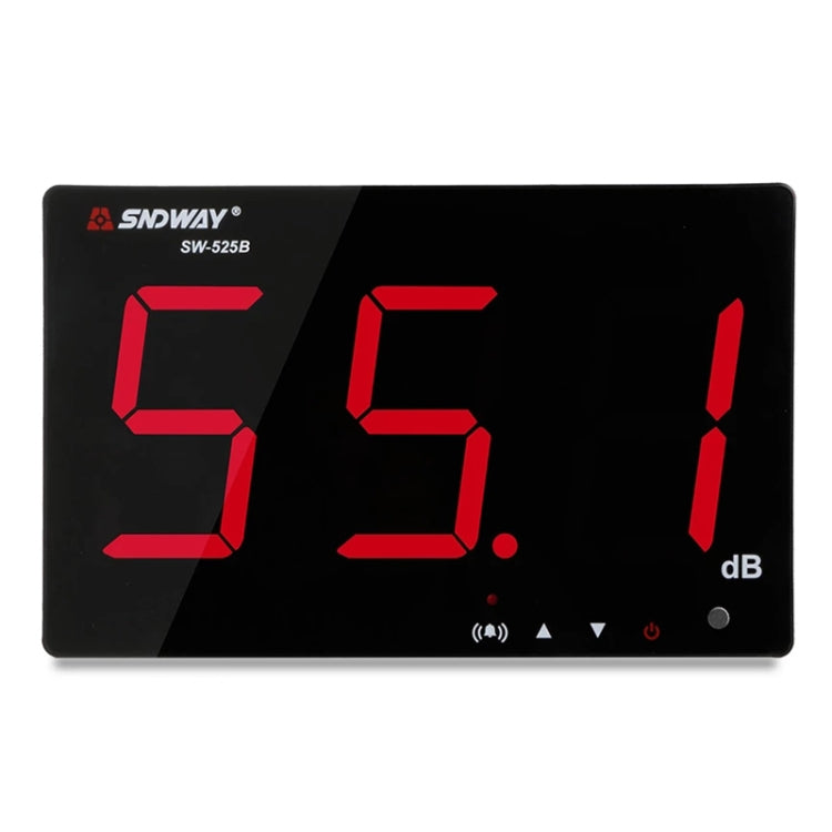 SNDWAY Wall-mounted 30~130dB Large Screen Digital Display Noise Decibel Monitoring Testers, SW525B with Storage + USB, SW526A 18 inch Display, SW525G with Storage + USB Green SW525B with Storage + USB
