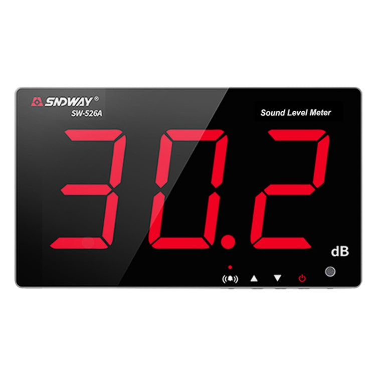 SNDWAY Wall-mounted 30~130dB Large Screen Digital Display Noise Decibel Monitoring Testers, SW525B with Storage + USB, SW526A 18 inch Display, SW525G with Storage + USB Green SW526A 18 inch Display