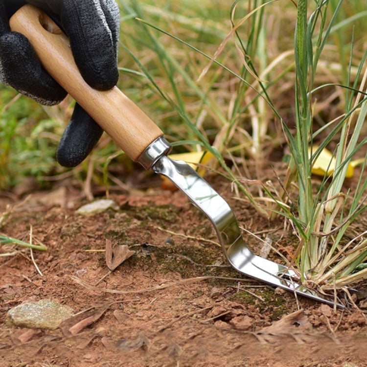Thick Stainless Steel Weeder Wooden Handle Root Picking Tool, Wooden Handle Root Picking Tool Wooden Handle Root Picking Tool