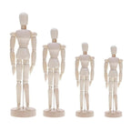 Wooden Puppet Toy Humanoid Art Sketch Model Joint Doll, 4.5 Inch, 5.5 Inch, 8 Inch, 12 Inch, 16 Inch – Non-slip