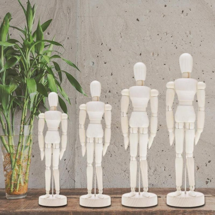 Wooden Puppet Toy Humanoid Art Sketch Model Joint Doll, 4.5 Inch, 5.5 Inch, 8 Inch, 12 Inch, 16 Inch – Non-slip