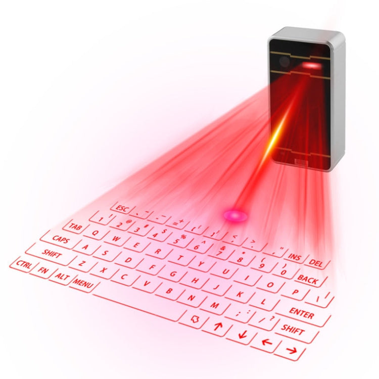JHP-Best Portable Virtual Lasers Keyboard Mouse Wireless Bluetooth Lasers Projection Speaker – Bluetooth Silver