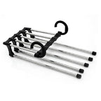 Multifunctional 5 in 1 Telescopic Folding Wardrobe Magic Trousers Rack, 5 in 1 Telescopic Rack 5 in 1 Telescopic Rack