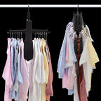 Multifunctional 5 in 1 Telescopic Folding Wardrobe Magic Trousers Rack, 5 in 1 Telescopic Rack