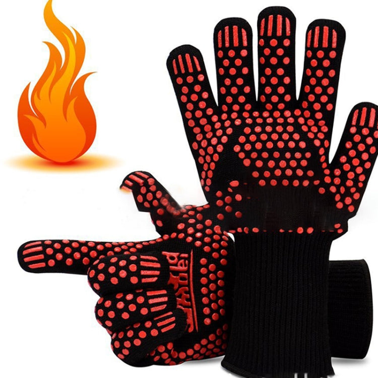 Heat-resistant High Temperature Fire Resistance Cooking Baking Barbecue Grill Gloves, Red BBQ, Red Torch – Wear-resistant, Non-slip