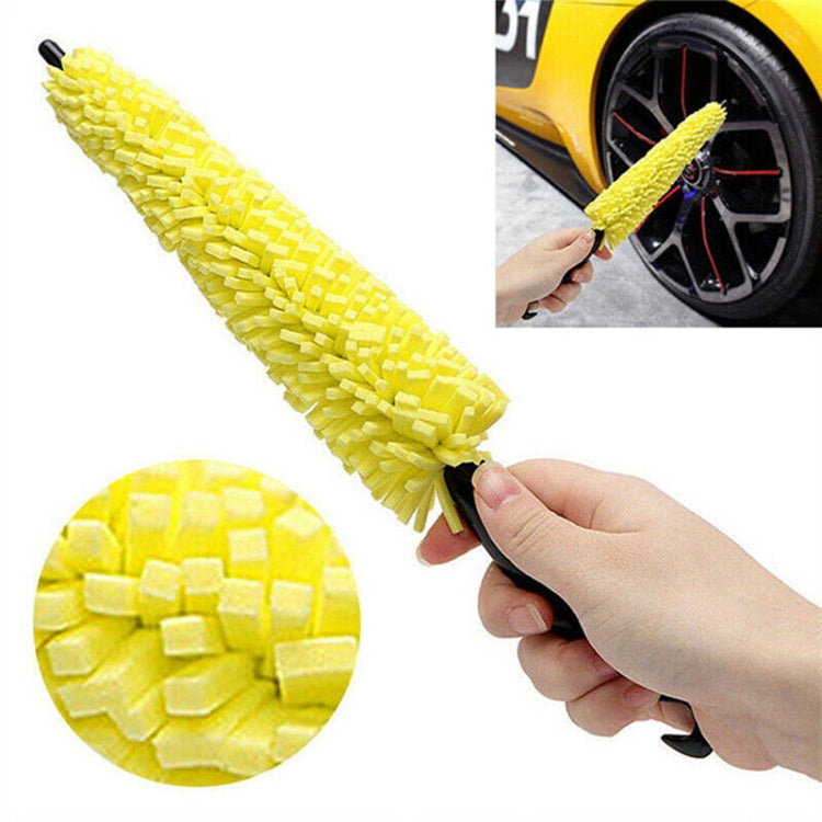 Universal Auto Car Accessories Car Rims Care Tire Wheel Washing Brush Plastic Handle Vehicle Wheel Cleaning Brush Washing Sponge, Wheel Cleaning Brush Wheel Cleaning Brush