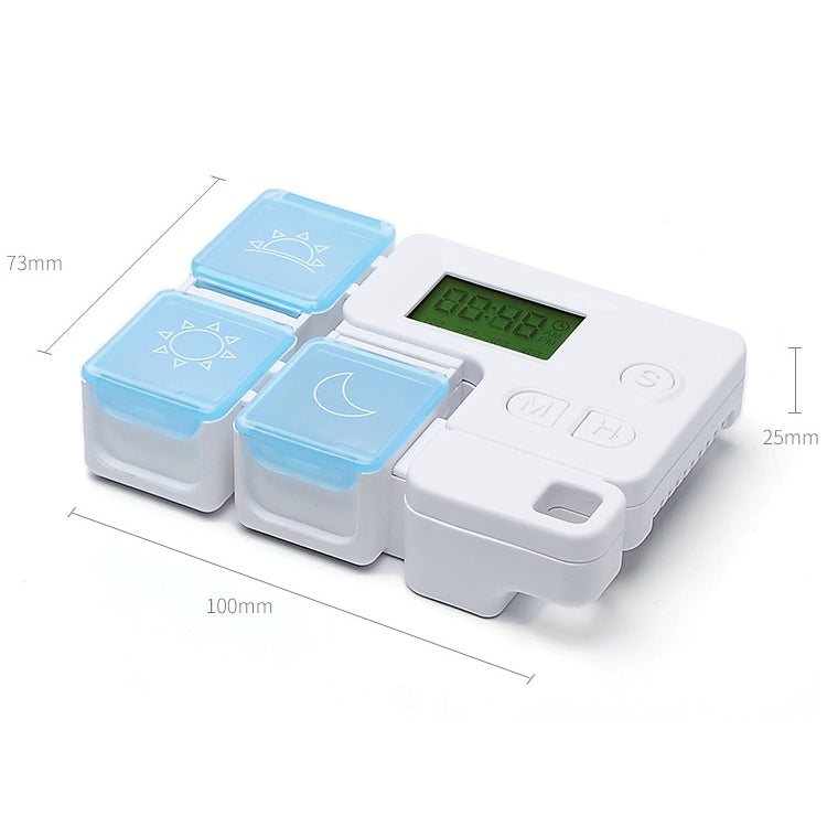 Portable Intelligent Plastic Storage Box Electronic Timing Reminder Medicine Boxes – Durable Build, Easy to Use