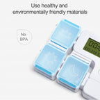 Portable Intelligent Plastic Storage Box Electronic Timing Reminder Medicine Boxes – Durable Build, Easy to Use
