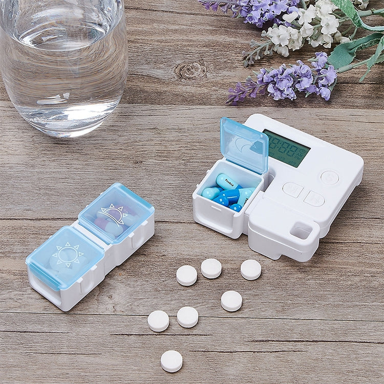 Portable Intelligent Plastic Storage Box Electronic Timing Reminder Medicine Boxes – Durable Build, Easy to Use