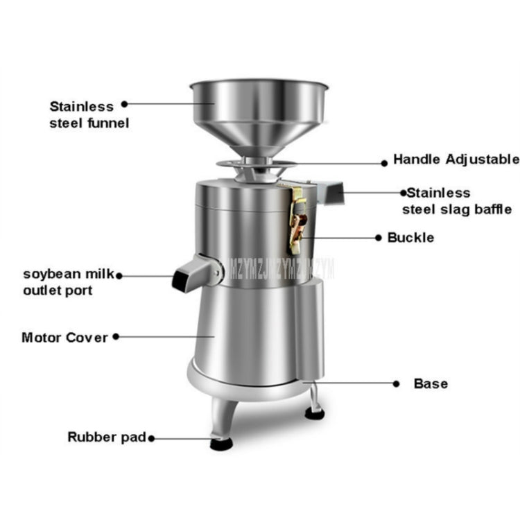 Household Stainless Steel Refiner Large Capacity Slurry Separation Fresh Grinding Soymilk Tofu Machine, CN Plug, 100/1100W, 125/1500W, 130/1800W
