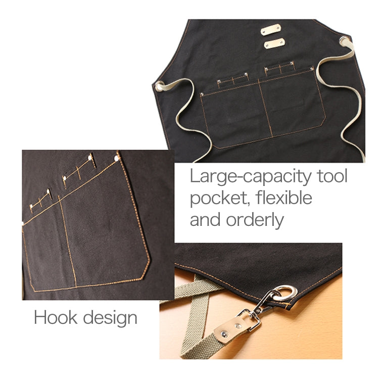 Barista Hairdresser Apron Florist Restaurant Bar Work Clothes, One Size – Durable Build, Easy to Use