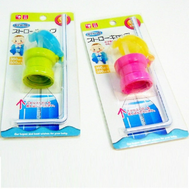 Children Portable Bottled Drinks Anti-overflow Anti-squash Replacement Straw Cap, Green, Red, Blue