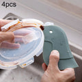 4 PCS Penguin Shape Soft Scraper Kitchen Baking Gadget Dark Green