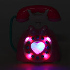 Child Simulation Retro Telephone Light Music Cartoon Early Education Puzzle Musical Toys – Durable Build, Easy to Use