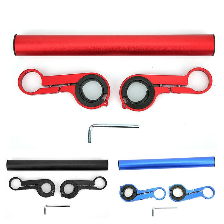 Cycling Handlebar Bike Flashlight Holder Handle Bar Bicycle Accessories Extender Mount Bracket – Aluminum Alloy, Non-slip