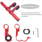 Cycling Handlebar Bike Flashlight Holder Handle Bar Bicycle Accessories Extender Mount Bracket – Aluminum Alloy, Non-slip