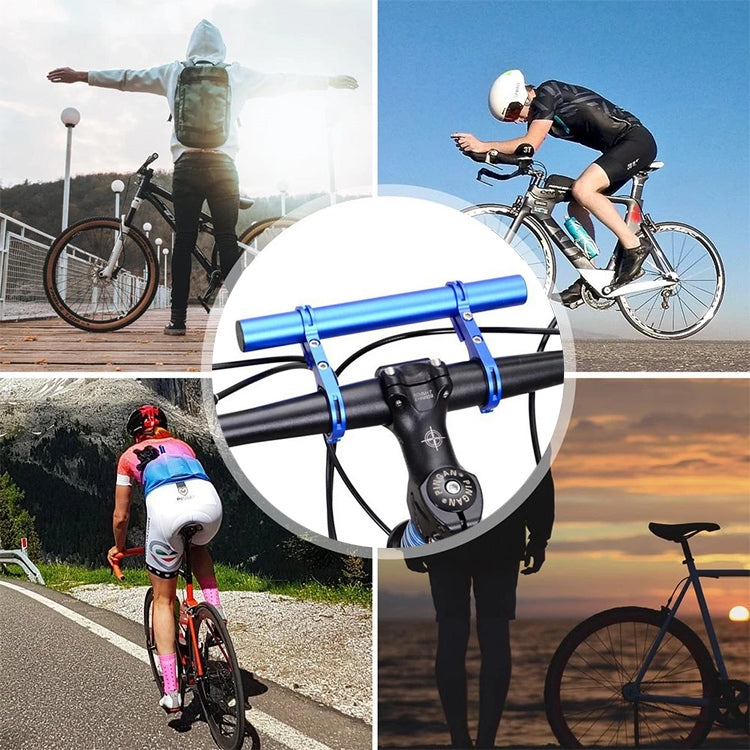 Cycling Handlebar Bike Flashlight Holder Handle Bar Bicycle Accessories Extender Mount Bracket – Aluminum Alloy, Non-slip
