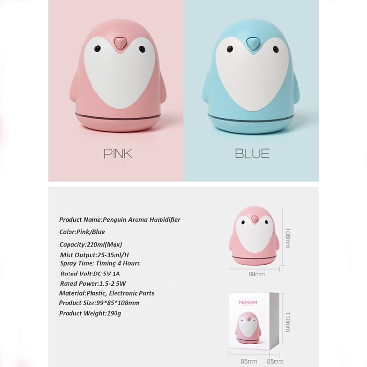 220ml Aroma Humidifier Cute Penguin USB Air Diffuser Home Office Car Mist Maker Air Purifier – Durable Build, Easy to Use