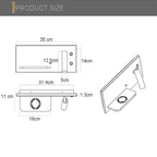 Wireless Wall Lamp USB 5V Charger Wall Lights Hotel Headboard Reading Lighting Spot Luminaire Lamp, Left