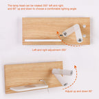 Wireless Wall Lamp USB 5V Charger Wall Lights Hotel Headboard Reading Lighting Spot Luminaire Lamp, Left