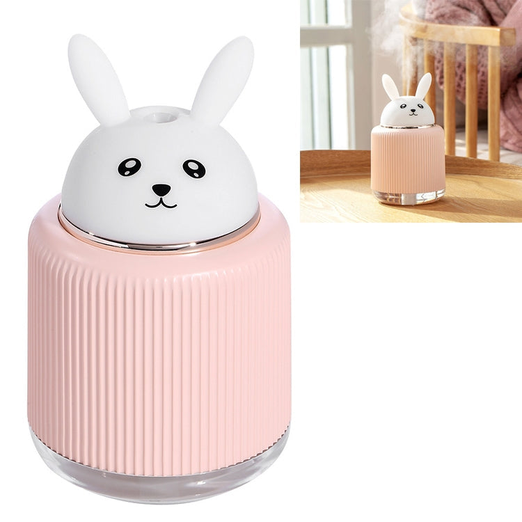 Light Pet Humidifier USB Night Light Home Bedside Lamp Sleep Mute Energy-saving Lamp Pink Rabbit
